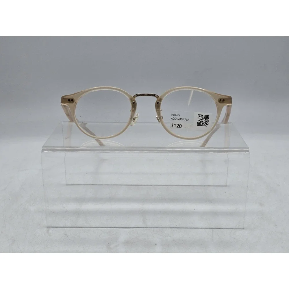JINS Eyeglass Frames 46 - 21-152 - 37.5 ACCF14A151A82 - LOOSE FRAMES NO NOSE PAD